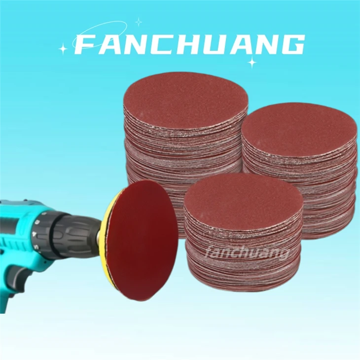 Red Round Abrasive Sandpaper